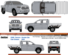Load image into Gallery viewer, GWM Cannon  2023 Double Cab - Cab Chassis
