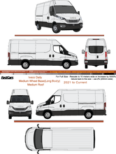 Load image into Gallery viewer, Iveco Daily 2021 to Current -- Medium Wheel Base (Long-body) -- Medium Roof