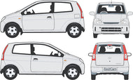 Daihatsu Charade 2004 to 2005 -- Sedan