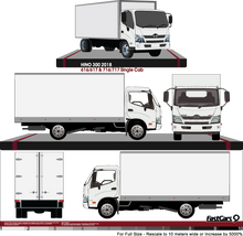 Load image into Gallery viewer, Hino 300 2018 to Current -- Single Cab - Box Rear
