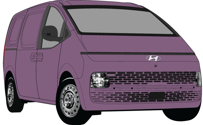 Hyundai Staria 2022 to 2024 -- Cargo Van Lift-up Tailgate