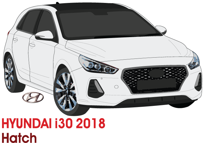 Hyundai i30 2018 to 2020 -- 5 Door Hatch