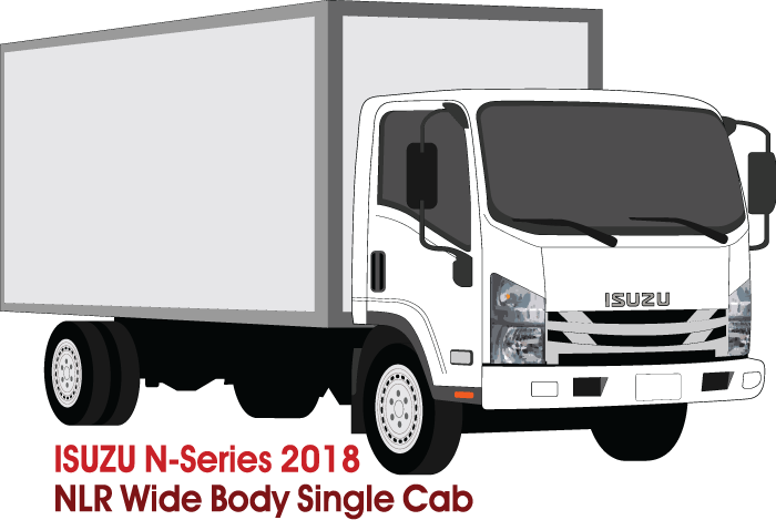 Isuzu N-Series 2018 to Current -- Single Cab  NNR/NPR/NQR  Wide Body