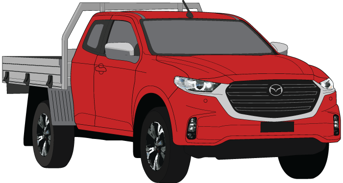 Mazda BT-50 2021 to Current -- Extra CabChassis XT