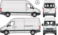 Mercedes Sprinter 2007 to 2017 -- LWB Van - High Roof