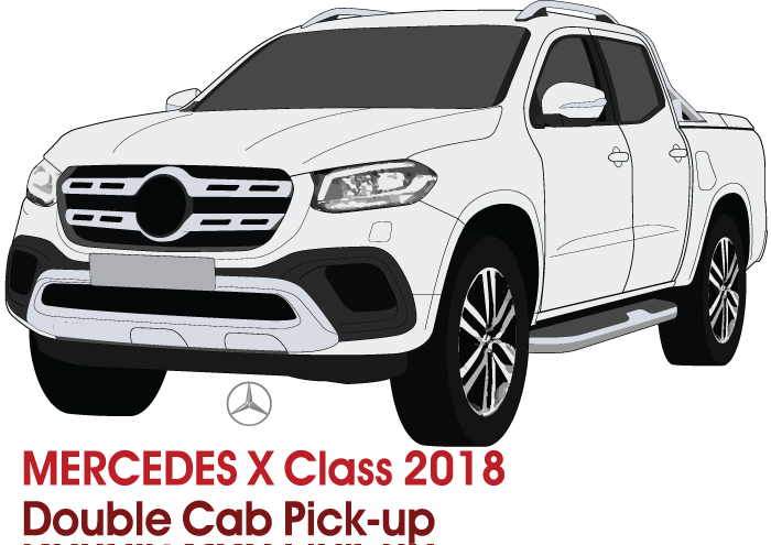 Mercedes X-Class 2018 to Current -- Double Cab Pickup ute