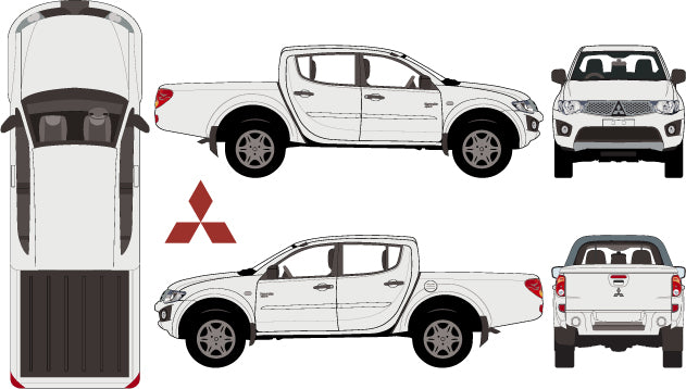 Mitsubishi Triton 2015 to 2017 -- Double Cab - GLX-R Pickup ute