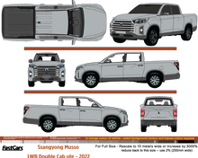 Load image into Gallery viewer, Ssangsong Musso 2022 to Current -- LWB Double Cab ute
