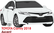 Toyota Camry 2018 to 2022 -- Accent