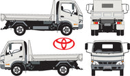 Toyota Dyna 2003 to 2007 -- Single Cab Chassis - Wide Body