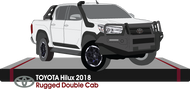Toyota Hilux Early 2018 to Late 2018 -- Double Cab Pickup ute - Rugged