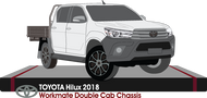 Toyota Hilux early 2018 to Late 2018 -- Double Cab - Cab Chassis - Workmate