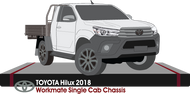 Toyota Hilux early 2018 to Late 2018 -- Single Cab - Cab Chassis - Workmate