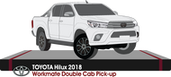 Toyota Hilux early 2018 to Late 2018 -- Double Cab Pickup ute - Workmate