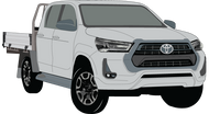 Toyota Hilux 2023 to Current -- SR5 Double Cab-Chassis