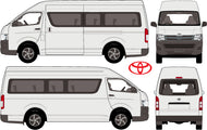 Toyota Commuter 2013 to 2015 -- Bus