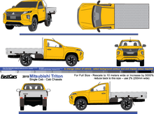 Load image into Gallery viewer, Mitsubishi Triton 2020 to Current -- Single Cab - Cab Chassis
