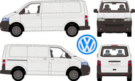 Volkswagen Transporter 2004 to 2015 -- SWB Van - Low Roof