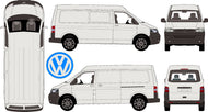 Volkswagen Transporter 2015 to 2017 -- LWB Van - Mid Roof