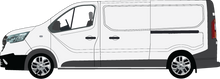 Load image into Gallery viewer, Renault Trafic 2024 LWB Black Trim - Barn Door Rear
