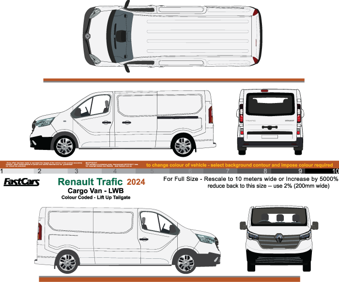 Renault Trafic 2024 LWB Colour Coded Barn Door Rear FastCars renault-trafic-2024-lwb-colour-coded-barn-door-rear-fastcars