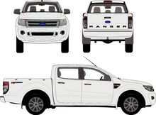 Load image into Gallery viewer, Ford Ranger 2015 to 2017 -- Double Cab  Pickup ute
