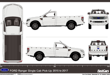 Load image into Gallery viewer, Ford Ranger 2015 to 2017 -- Single Cab  Pickup ute
