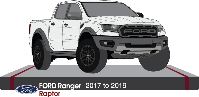 Printable Ford Ranger Raptor Ford Ranger 2017 to 2019 Raptor double cab – FastCars Vehicle Templates