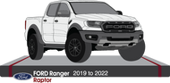 Ford Ranger 2019 to 2022 Raptor double cab