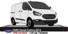 Load image into Gallery viewer, Ford Transit Custom 2018 to Current -- LWB - Low Roof - Lift-up Tailgate
