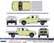 Load image into Gallery viewer, GWM Cannon 2026 - Lux - Double Cab Chassis
