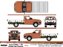 Load image into Gallery viewer, Isuzu D-Max 2026  -- SX -- Single Cab Chassis
