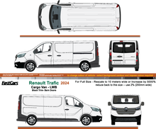 Load image into Gallery viewer, Renault Trafic 2024 LWB Black Trim - Barn Door Rear

