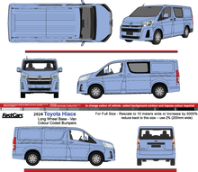 Load image into Gallery viewer, Toyota Hiace 2024  LWB - Van - Colour coded bumpers
