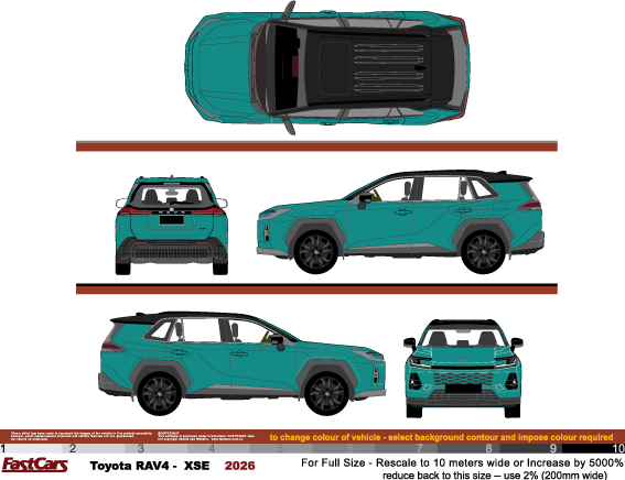 Toyota Rav4 2026 XSE – FastCars Vehicle Templates