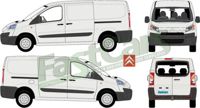 Citroen Dispatch 2008 To 2017 -- Long Body Low Roof