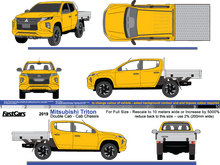 Load image into Gallery viewer, Mitsubishi Triton 2020 to Current -- Double Cab - Cab Chassis
