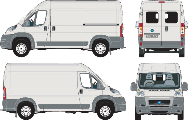 Fiat Ducato 2007 to 2014 -- LWB High Roof Van