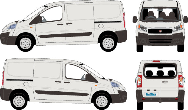 Fiat Scudo 2010 to 2015 -- Short Body Low Roof