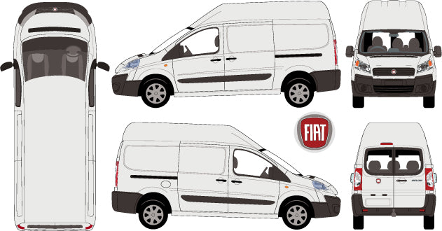 Fiat Scudo 2015 to 2017 -- Short Body High Roof