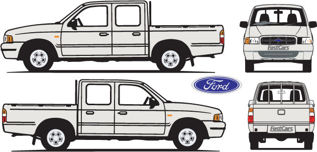 Ford Courier 1999 to 2002 -- Double Cab Ute