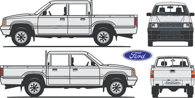 Ford Courier 1993 to 1999 -- Double Cab
