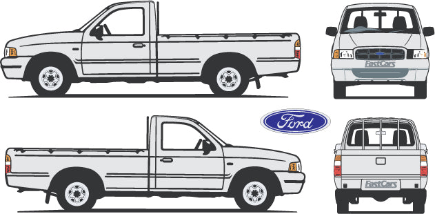 Ford Courier 1999 to 2002 -- Single Cab Ute