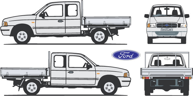 Ford Courier 1999 to 2002 -- Super Cab - Cab Chassis