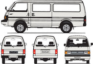 Ford Econovan 1996 to 2000 -- LWB Van