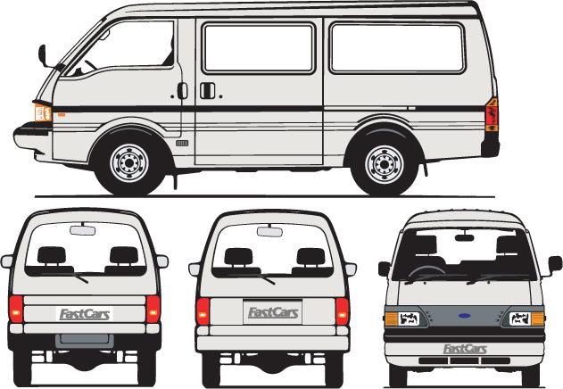Ford Econovan 2000 to 2004 -- MWB Van