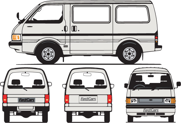 Ford Econovan 1996 to 2000 -- SWB Van