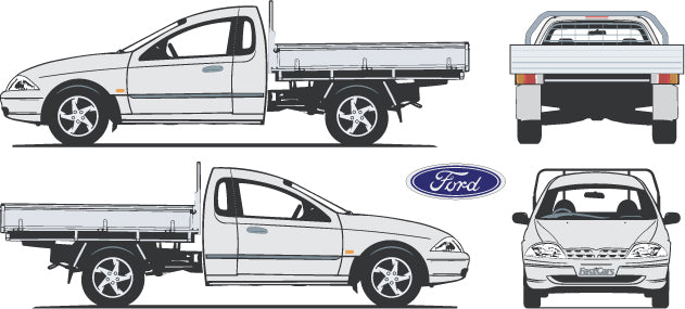 Ford Falcon 1998 to 2000 AU Cab Chassis