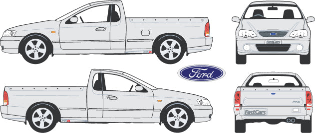 Ford Falcon 2002 to 2004 BA  --  XR Ute