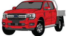 Load image into Gallery viewer, Ford Ranger 2022 to Current -- Double CabChassis XLT - Next Generation
